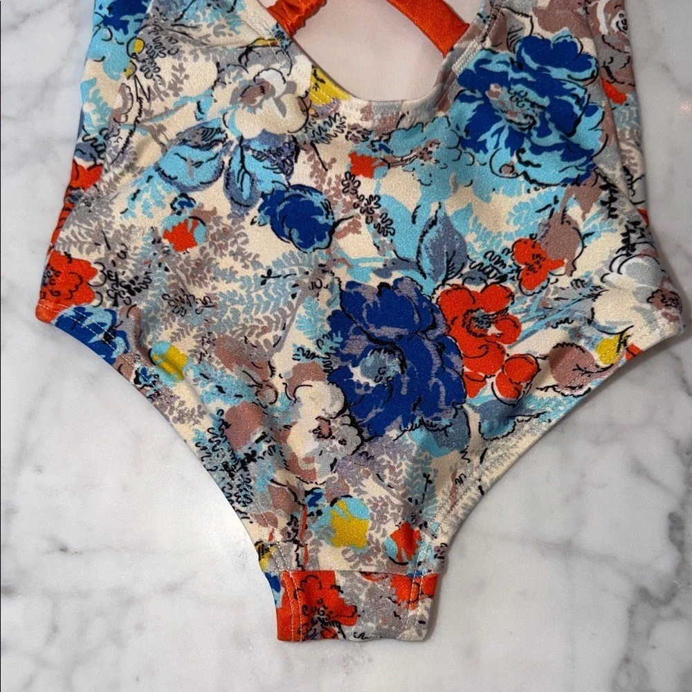 Zimmermann Multicolor Floral Kids Swim One Piece 2Y